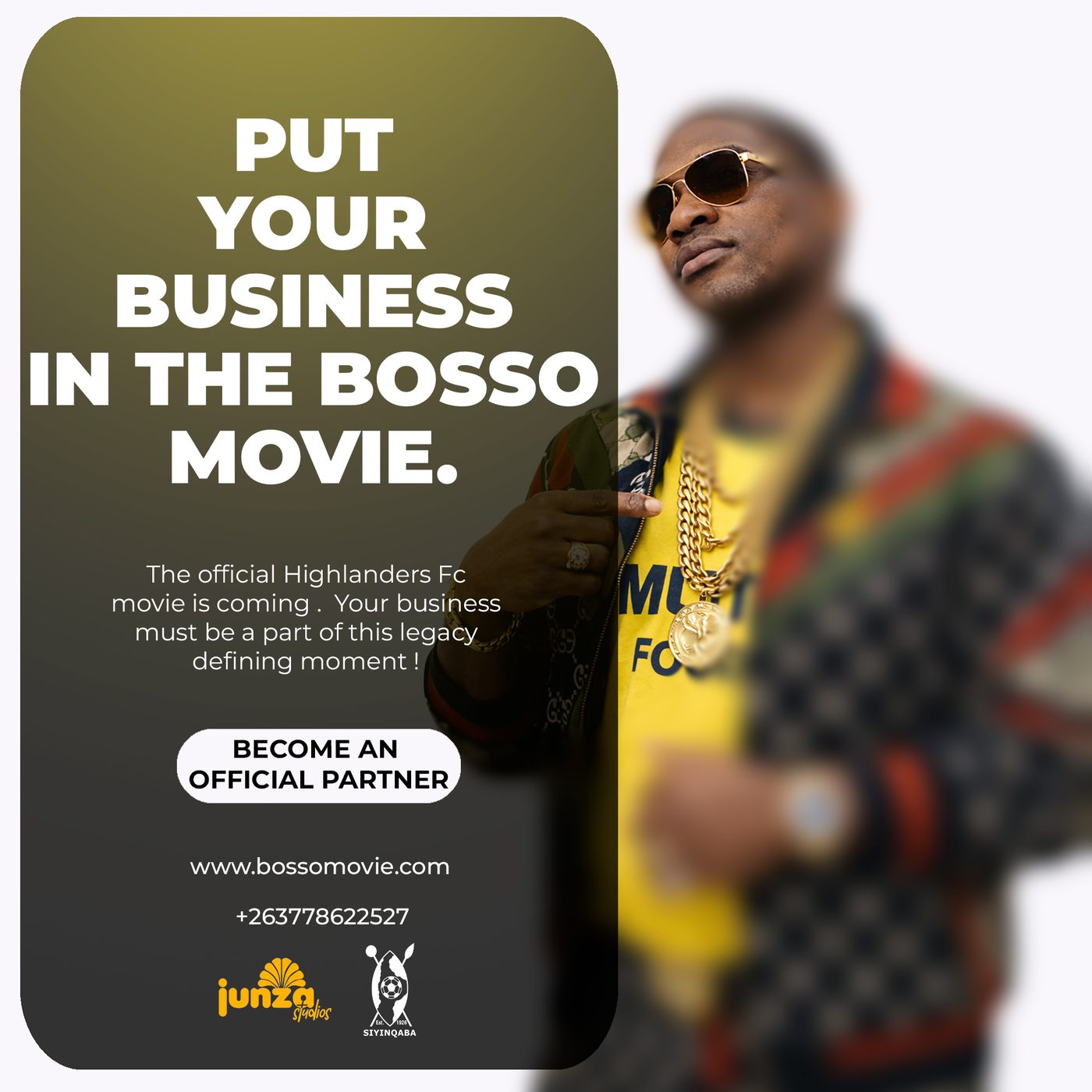 Put your business in the Bosso Movie — become an official partner